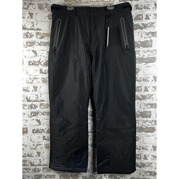 Lands End PrimaLoft Snow Ski Insulated Waterproof Pants Mens L (36-38) Black NWT - Picture 2 of 16